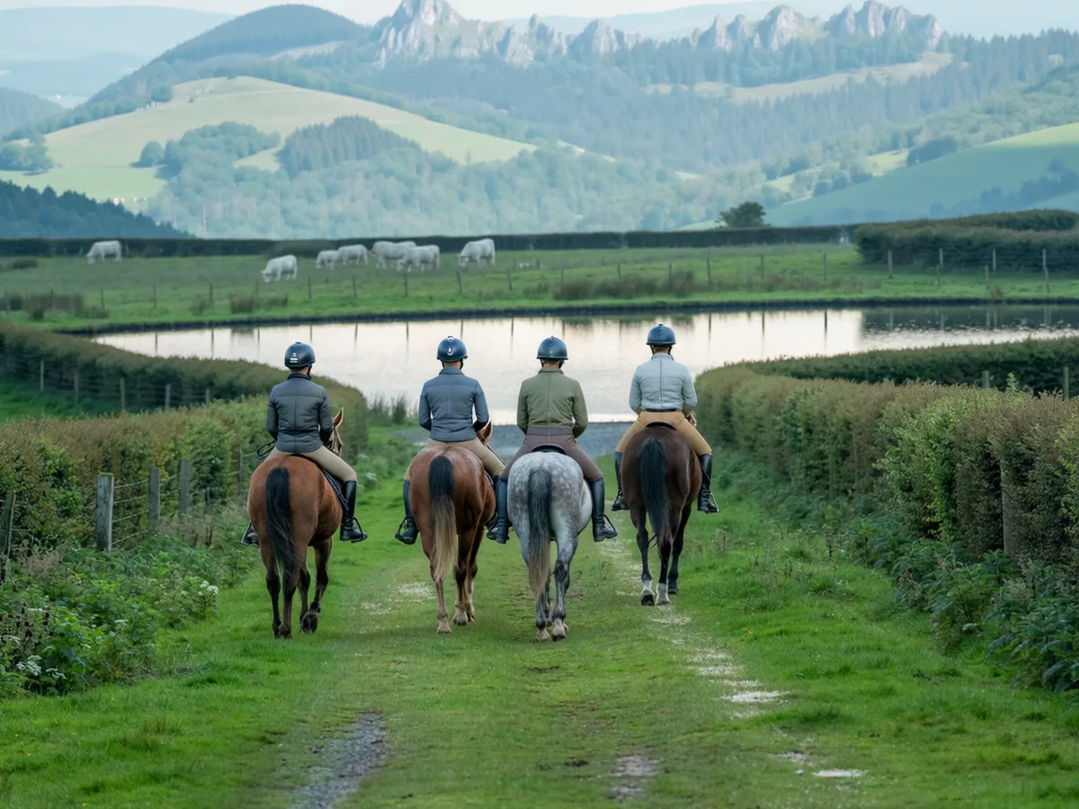 Balade à cheval dans l'Ain, autour de Saint-Martin-du-Frêne