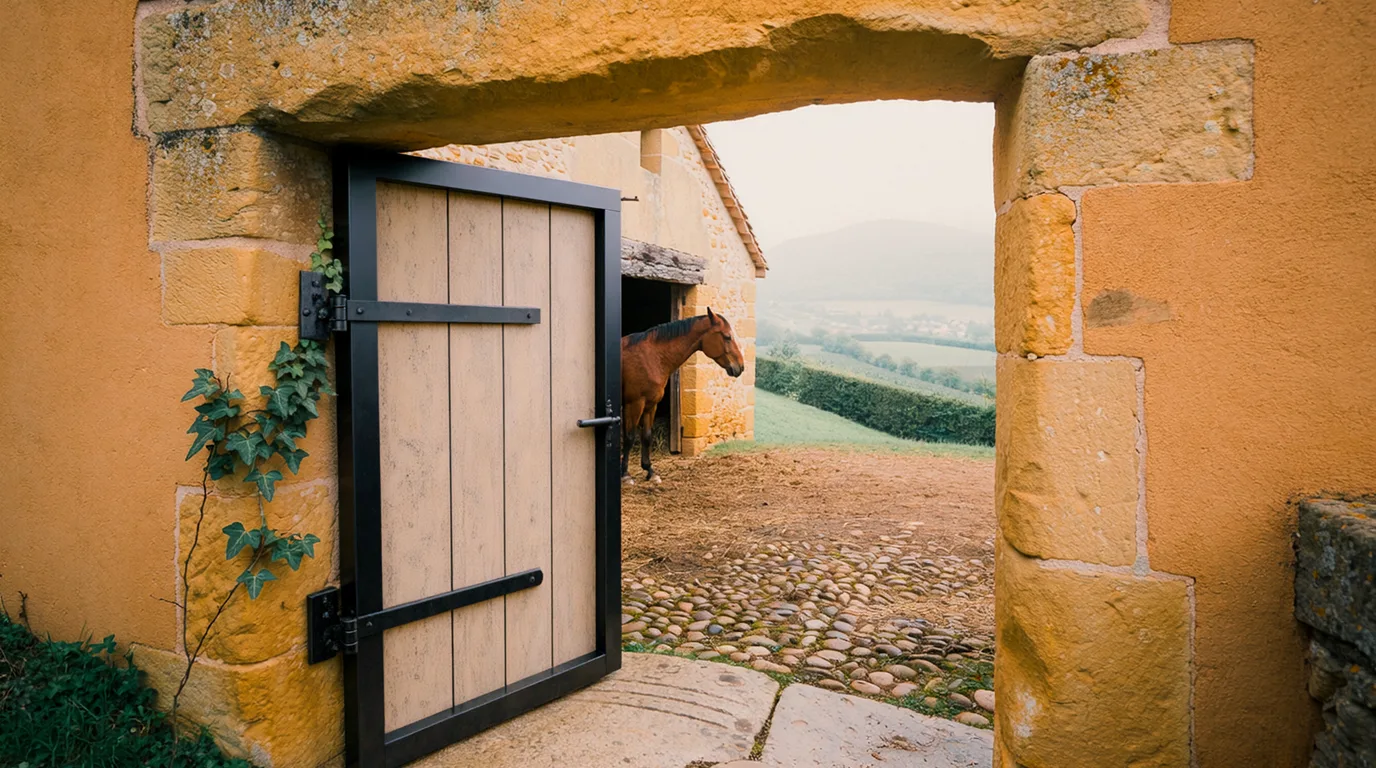 Entrée, Élevage du Moulin, centre équestre à Saint-Martin-du-Frêne